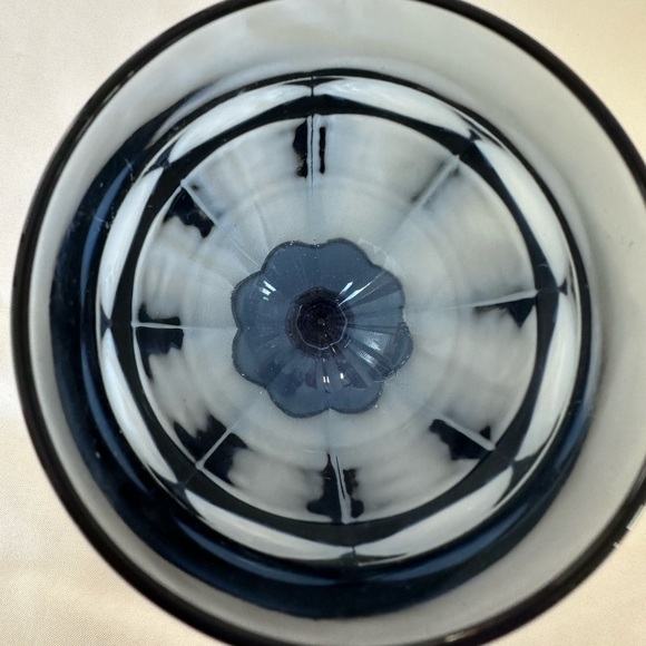 Vintage MCM Libbey Duratuff Dusky Blue Goblet - Picture 3 of 4